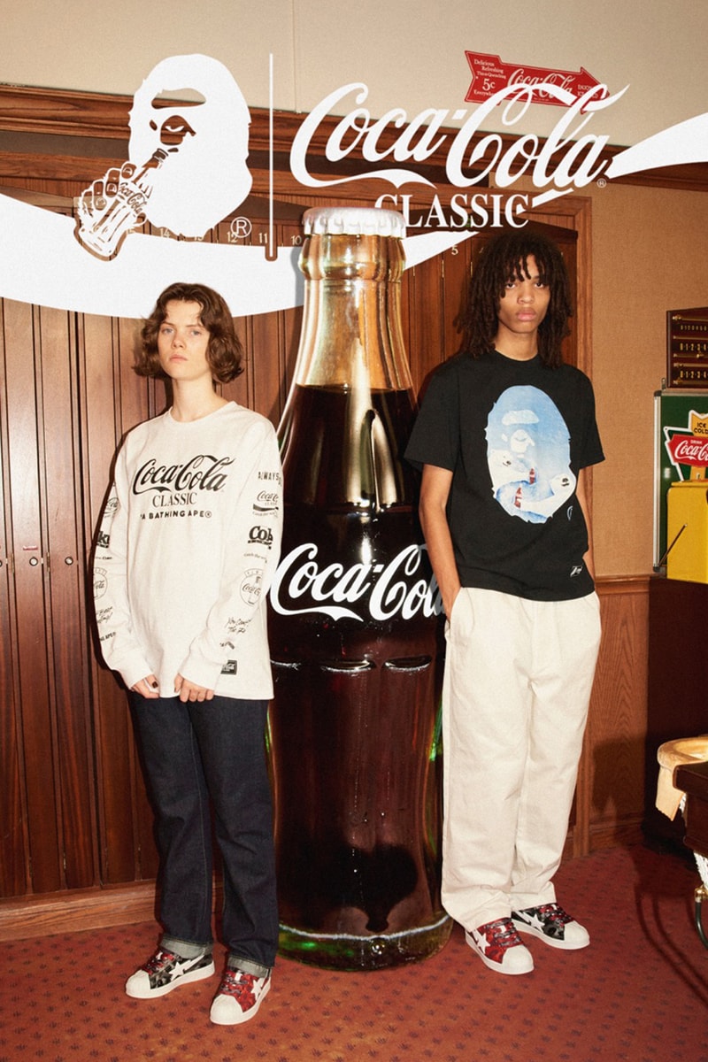 ア・ベイシング・エイプからコカ･コーラとの最新コラボコレクションが到着 A BATHING APE® x Coca-Cola®︎ collab collection 2023 fall winter release info