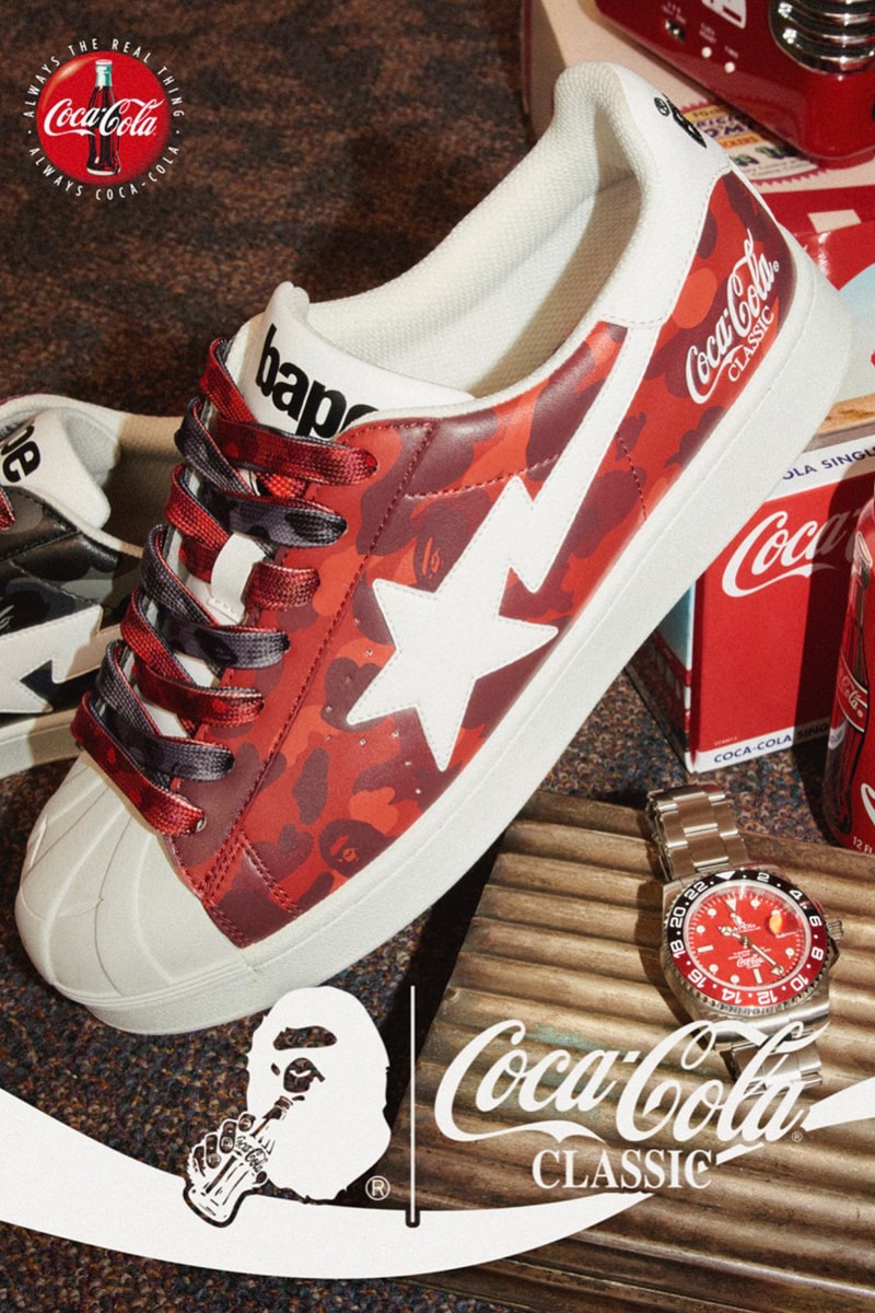 ア・ベイシング・エイプからコカ･コーラとの最新コラボコレクションが到着 A BATHING APE® x Coca-Cola®︎ collab collection 2023 fall winter release info