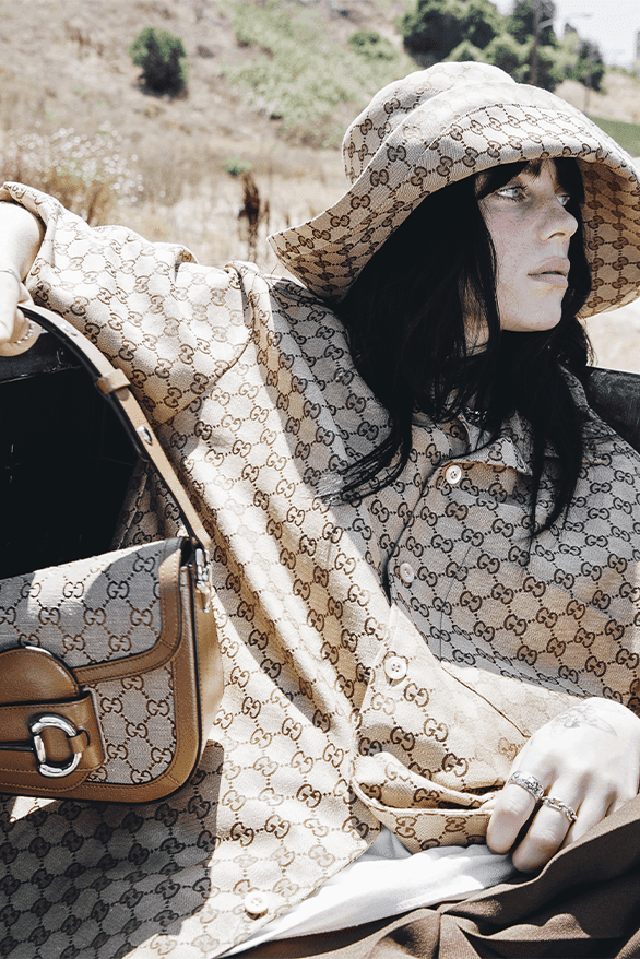 ビリー・アイリッシュとグッチがコラボレーションを発表 Gucci Billie Eilish Horsebit 1955 handbag Collaboration Demetra singer songwriter Sabato De Sarno