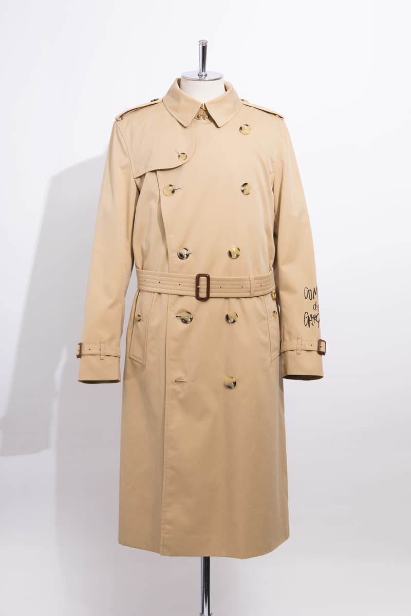 コム デ ギャルソンからバーバリーのカスタマイズトレンチが青山店限定で登場 COMME des GARÇONS BURBERRY customized trench coat aoyama store release info