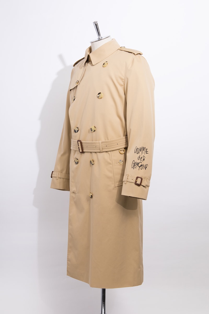 コム デ ギャルソンからバーバリーのカスタマイズトレンチが青山店限定で登場 COMME des GARÇONS BURBERRY customized trench coat aoyama store release info
