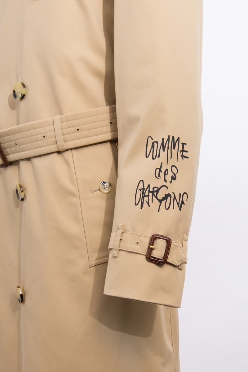 コム デ ギャルソンからバーバリーのカスタマイズトレンチが青山店限定で登場 COMME des GARÇONS BURBERRY customized trench coat aoyama store release info