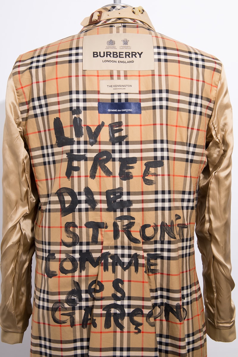 コム デ ギャルソンからバーバリーのカスタマイズトレンチが青山店限定で登場 COMME des GARÇONS BURBERRY customized trench coat aoyama store release info