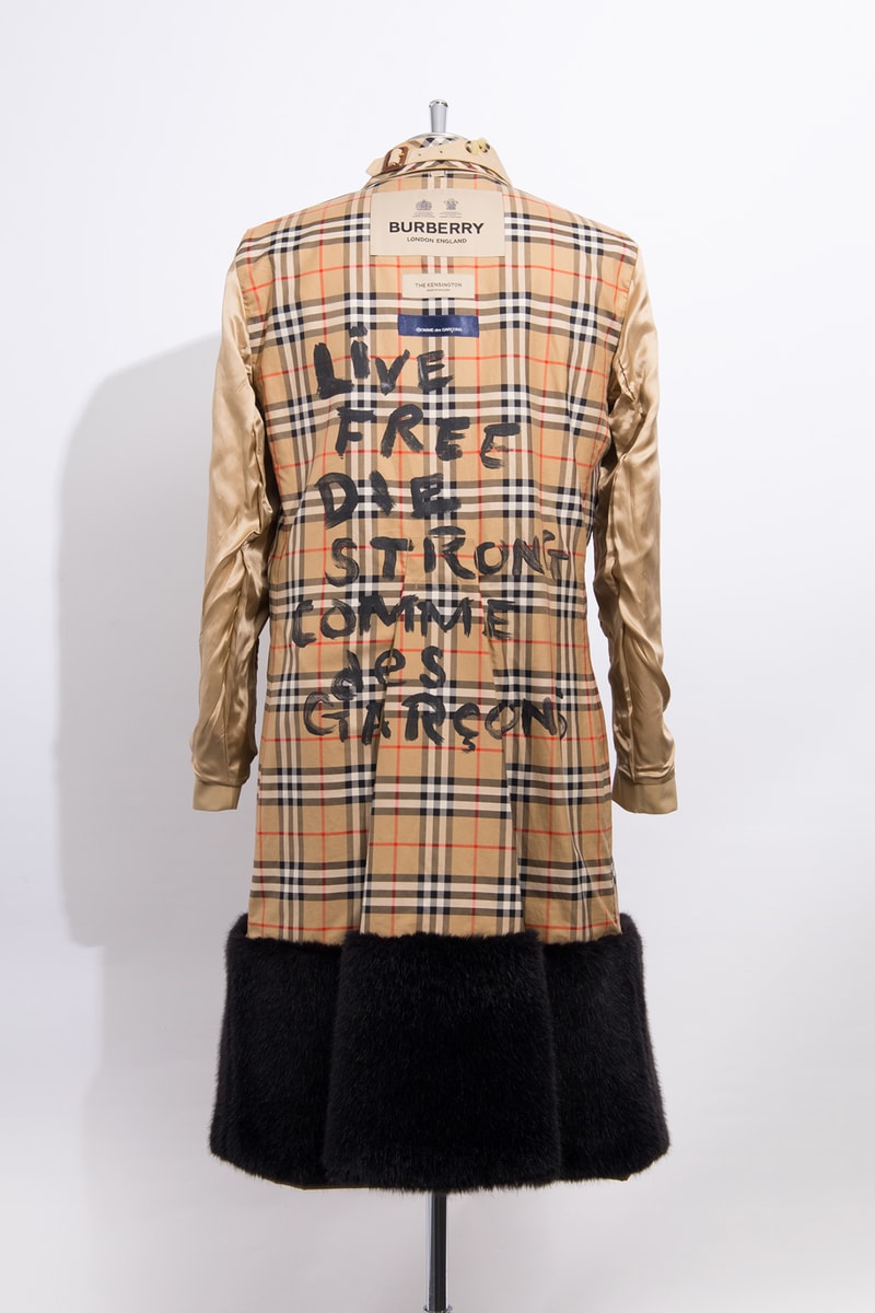 コム デ ギャルソンからバーバリーのカスタマイズトレンチが青山店限定で登場 COMME des GARÇONS BURBERRY customized trench coat aoyama store release info