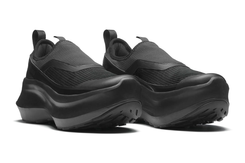コム デ ギャルソン x サロモンの最新コラボ スリップオン プラットフォームがついに発売 COMME des GARCONS x Salomon Slip On Platform Release Info