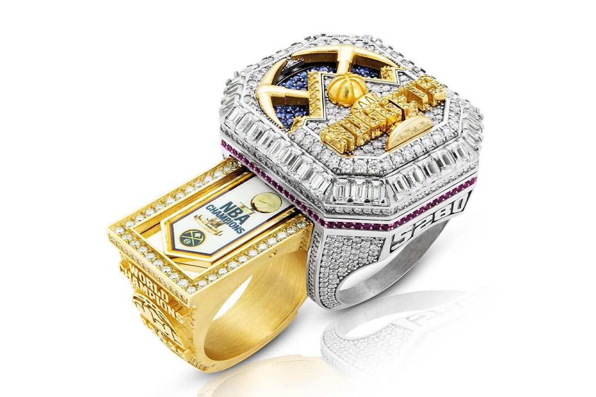 デンバー・ナゲッツに贈られたNBA チャンピオンリングをチェック Closer Look Denver Nuggets NBA Championship Rings nikola jokic 2023 championships jbh diamond accessories rings jewelry
