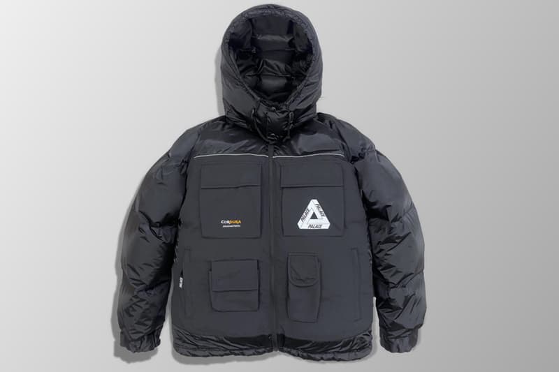 アイ ジュンヤワタナベ マンからパレス スケートボードとの初コラボアイテムが発売 eYe JUNYA WATANABE MAN x PALACE SKATEBOARDS collaboration down jacket 2023 fall winter release info