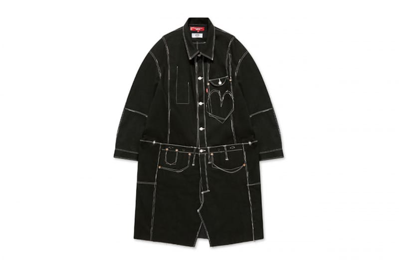 eYe Junya Watanabe MAN と Levi’s® からロング丈のブラックコートが登場