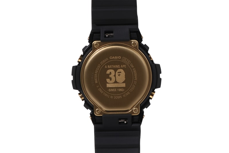 ジーショックからア・ベイシング・エイプ 30周年記念モデルが登場 G-SHOCK BAPE GM6900BAPE-1 Collaboration Release Info