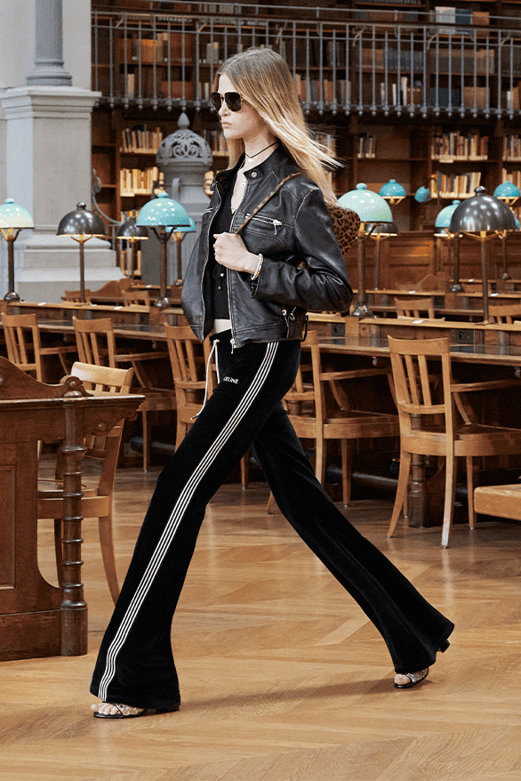 セリーヌ 2024年サマーコレクション CELINE Summer 2024 Runway Video Hedi Slimane Paris BIBLIOTHÈQUE NATIONALE womenswear