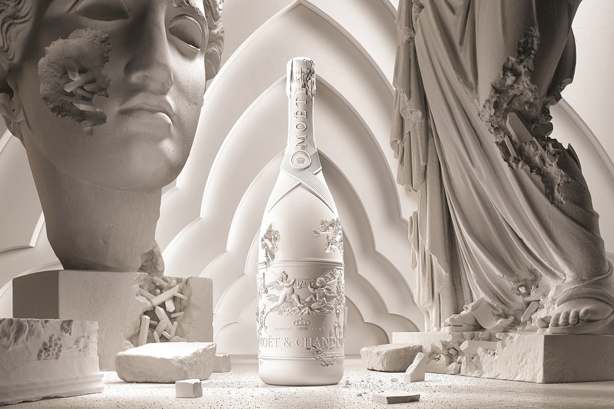 モエエシャンドンが創業280周年を記念してダニエル・アーシャムとコラボレーション Daniel Arsham Celebrates 280th Anniversary of Moët & Chandon With Special Edition Bottle Collection Impériale Création No. 1 champagne french