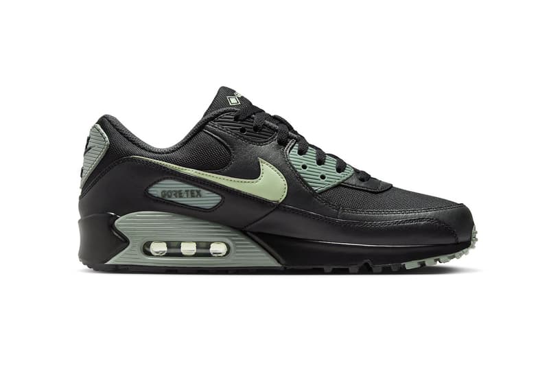 ナイキ エア マックス 90 ゴアテックス®︎からメロン色を纏った新作 ブラック/ハニーデューが登場 Nike Air Max 90 Gore-Tex Surfaces in Black and Honeydew FD5810-001 Black/Anthracite-Mica Green-Honeydew october release weather proof rain waterproof