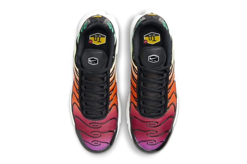 ナイキ エアマックス プラスから“虹”を連想させるカラーリングの新作が登場 Official Look at the Nike Air Max Plus "Rainbow" DZ3670-001 spring 2024 functional technical sneaker shoes swoosh