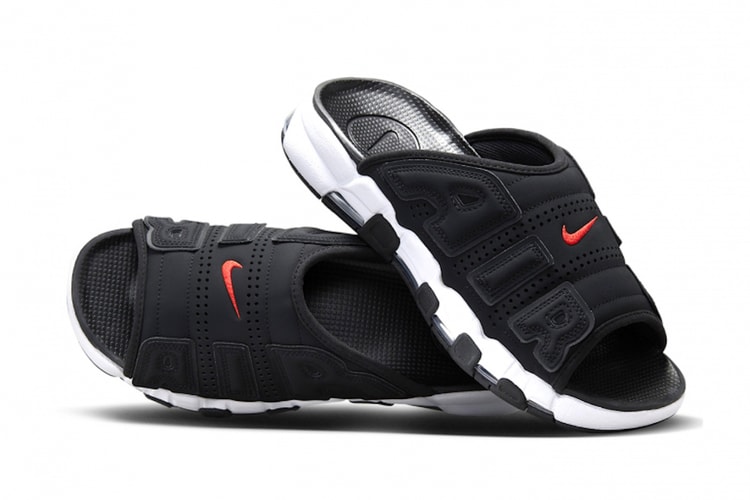 Nike Air More Uptempo Slide からクラシックなブラック/ホワイトを纏った新作が登場