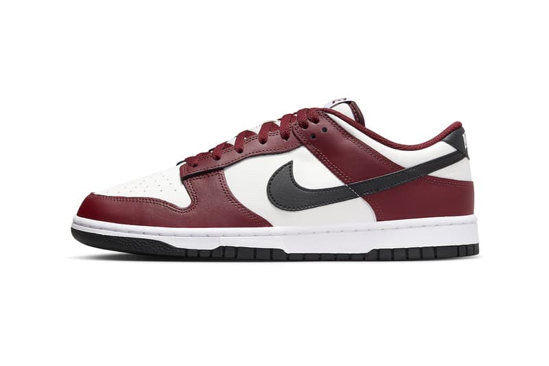 ナイキから深みのあるチェリーレッドを纏ったダンクロー“ダークチームレッド”が登場 Nike Dunk Low Arrives in "Team Red" FZ4616-600 Dark Team Red/Black-Summit White swoosh sneakers low top