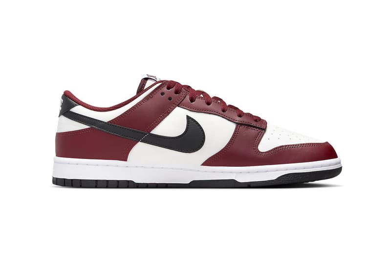 ナイキから深みのあるチェリーレッドを纏ったダンクロー“ダークチームレッド”が登場 Nike Dunk Low Arrives in "Team Red" FZ4616-600 Dark Team Red/Black-Summit White swoosh sneakers low top