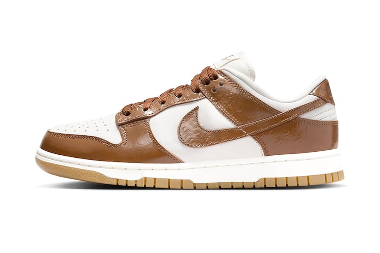 Nike からグレーズドドーナツのような艶が目を惹く Dunk Low “Brown Ostrich” が登場