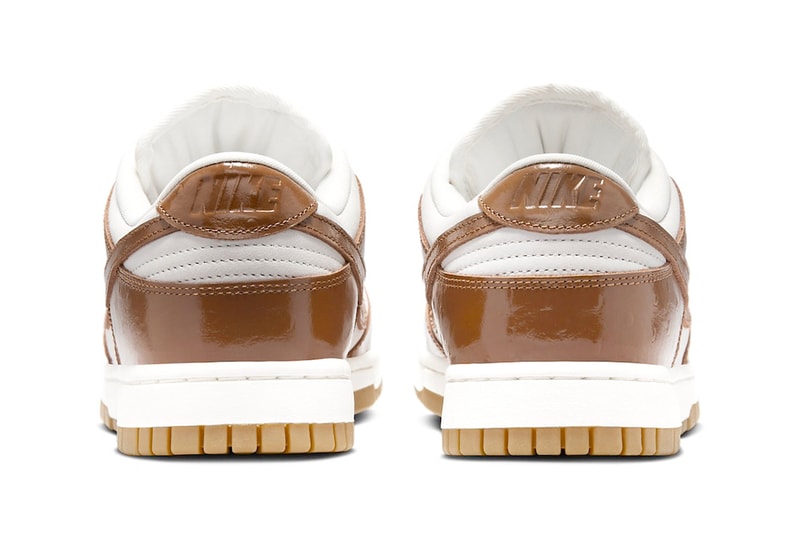 ナイキからグレーズドドーナツのような艶が目を惹くダンクロー“ブラウンオーストリッチ”が登場 Nike Dunk Low LX WMNS Brown Ostritch FJ2260-001 Release Info