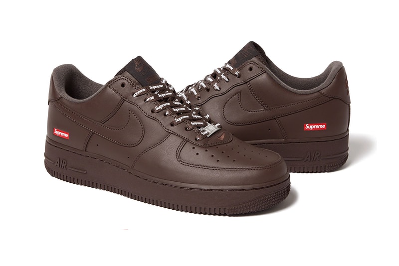 シュプリーム x ナイキ エアフォース 1 ローの新色 “バロック ブラウン” が今週リリースとの噂 Supreme x Nike Air Force 1 Low  “Baroque Brown” fall winter 2023 week 11 release rumor