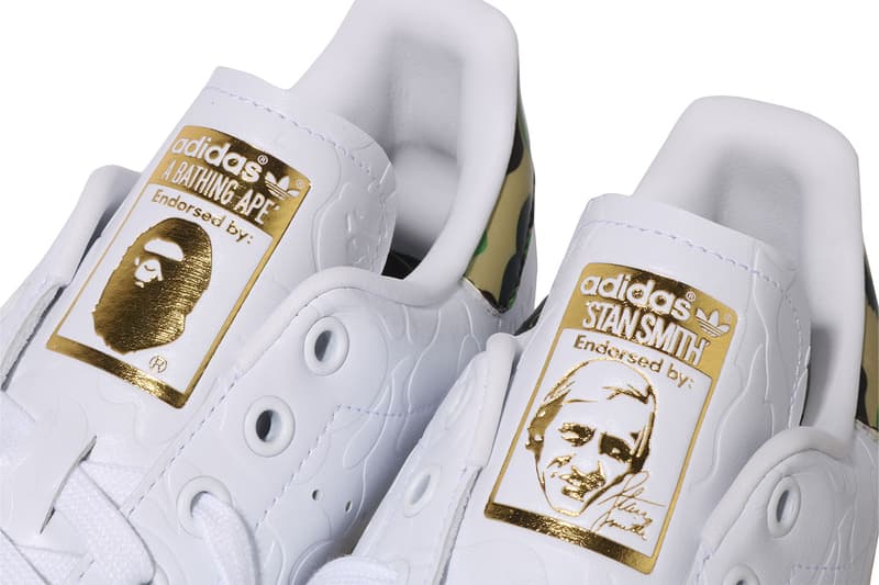 アベイシングエイプxアディダスオリジナルスが最新コラボ スタンスミスベイプを発売 a bathing ape adidas originals stan smith bape release info