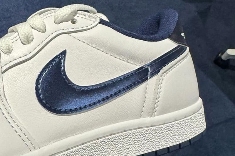 藤原ヒロシが復刻予定のエアジョーダン 1 '85をお披露目 Take a First Look at the Air Jordan 1 Low '85 "Metallic Navy" sneaker news 