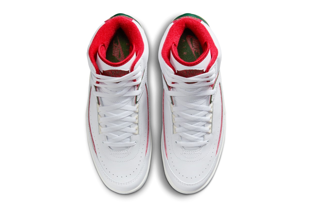 エアジョーダン2からイタリア国旗に着想した新色“オリジンズ”が登場 Air Jordan 2 White Fire Red DR8884-101 Release Date info store list buying guide photos price origins