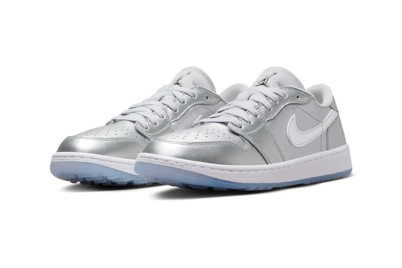 ジョーダン ブランドからシルバーを纏ったギフトギビングパックがゴルフ仕様で登場 air jordan golf gift giving pack 1 high low 6 metallic silver 23 photon dust white