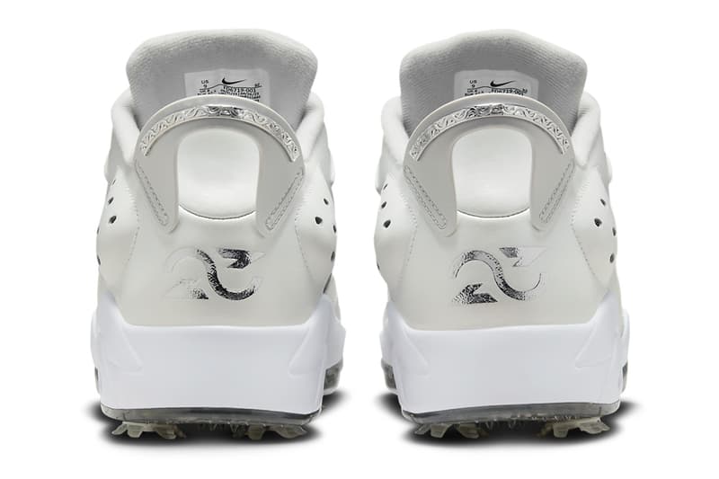 ジョーダン ブランドからシルバーを纏ったギフトギビングパックがゴルフ仕様で登場 air jordan golf gift giving pack 1 high low 6 metallic silver 23 photon dust white