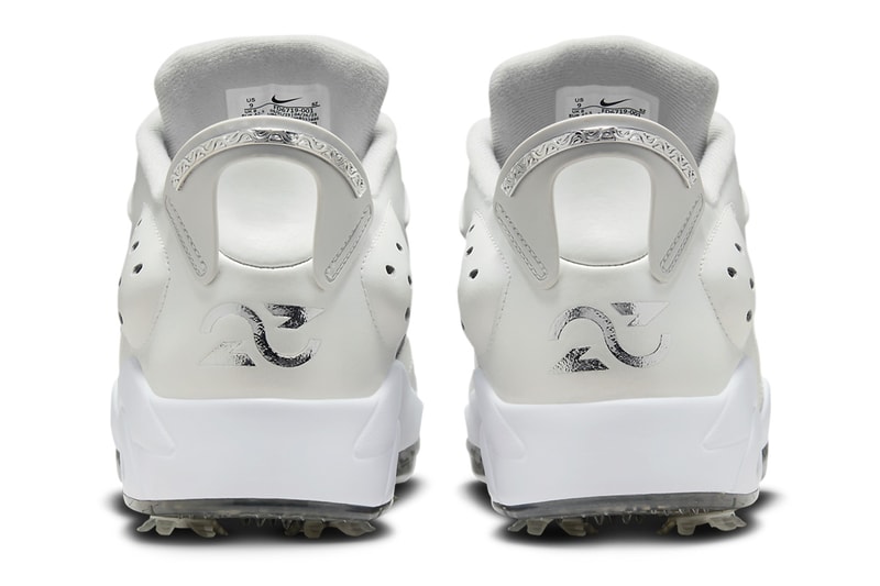 ジョーダン ブランドからシルバーを纏ったギフトギビングパックがゴルフ仕様で登場 air jordan golf gift giving pack 1 high low 6 metallic silver 23 photon dust white