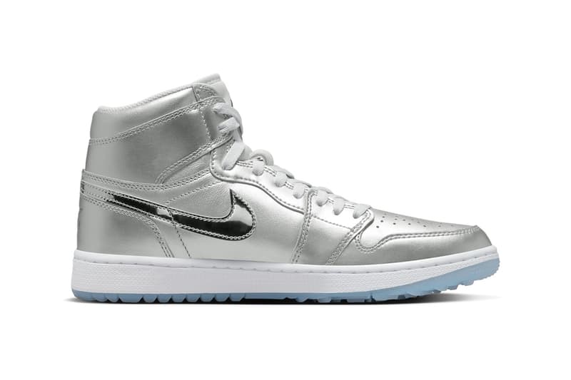 ジョーダン ブランドからシルバーを纏ったギフトギビングパックがゴルフ仕様で登場 air jordan golf gift giving pack 1 high low 6 metallic silver 23 photon dust white