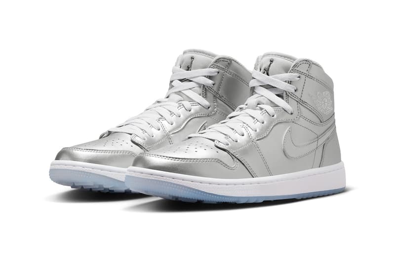 ジョーダン ブランドからシルバーを纏ったギフトギビングパックがゴルフ仕様で登場 air jordan golf gift giving pack 1 high low 6 metallic silver 23 photon dust white