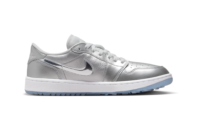 ジョーダン ブランドからシルバーを纏ったギフトギビングパックがゴルフ仕様で登場 air jordan golf gift giving pack 1 high low 6 metallic silver 23 photon dust white