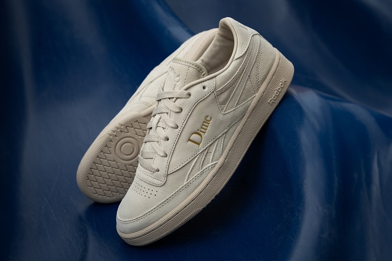 ダイム x リーボックから最新コラボモデルとしてクラブC リベンジとバルクが登場 Dime Drops Reebok Club C Revenge Pack Release info silver metallic gray sand astro dust light sand gold metallic skate shoes flat club c bulc