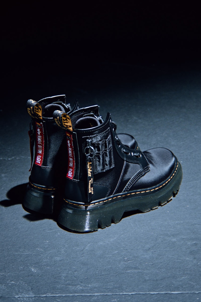 ドクターマーチンxアルファインダストリーズによるコラボアイテムが発売 Dr Martens x Alpha Industries Collection Release Info