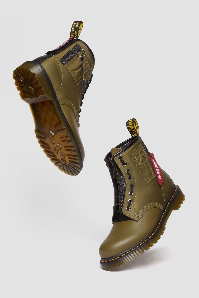 ドクターマーチンxアルファインダストリーズによるコラボアイテムが発売 Dr Martens x Alpha Industries Collection Release Info