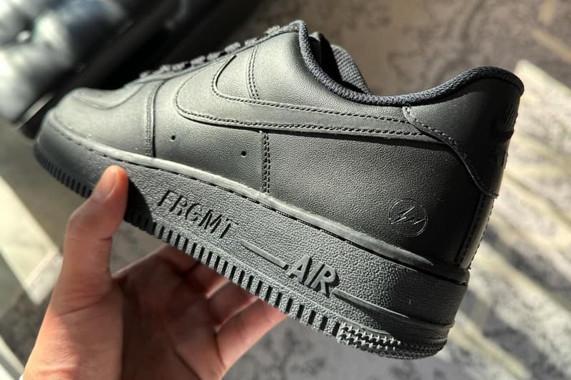 フラグメントデザインxナイキからオールブラック仕様のエアフォース1ローが登場？ fragment design hiroshi fujiwara nike sportswear air force 1 black 2024 official release date info photos price store list buying guide