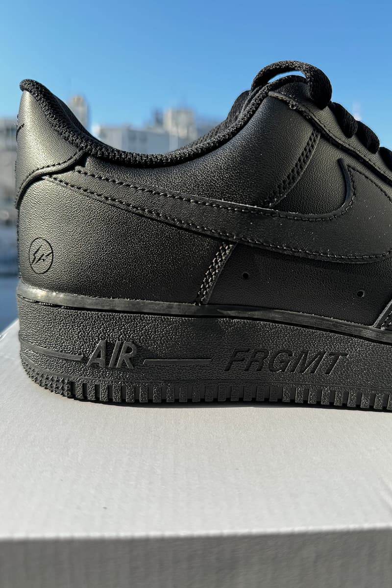 fragment design カスタムの Nike Air Force 1 がゲリラ発売