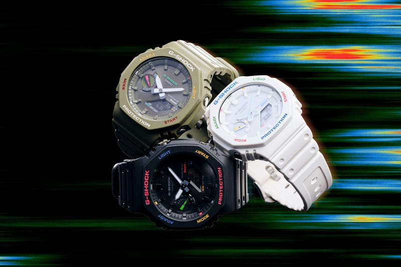 G-SHOCK が 2100 シリーズの最新作となるポップなデザインの Multi color accents をリリース