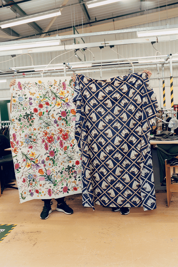 グッチがバブアーとのコラボレーションを発表 Gucci Continuum Barbour Reloved Collaboration collection menswear womenswear London uk outerwear