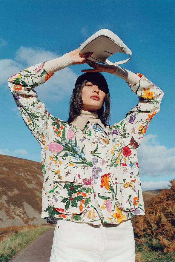 グッチがバブアーとのコラボレーションを発表 Gucci Continuum Barbour Reloved Collaboration collection menswear womenswear London uk outerwear