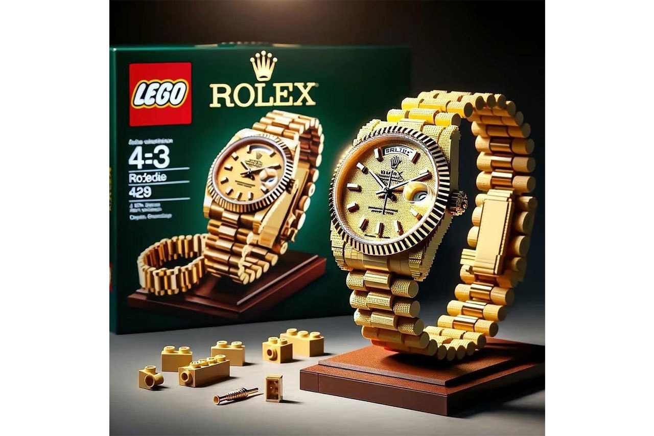 AIが生成した高級時計仕様のレゴをチェック high end lego timepieces by ai