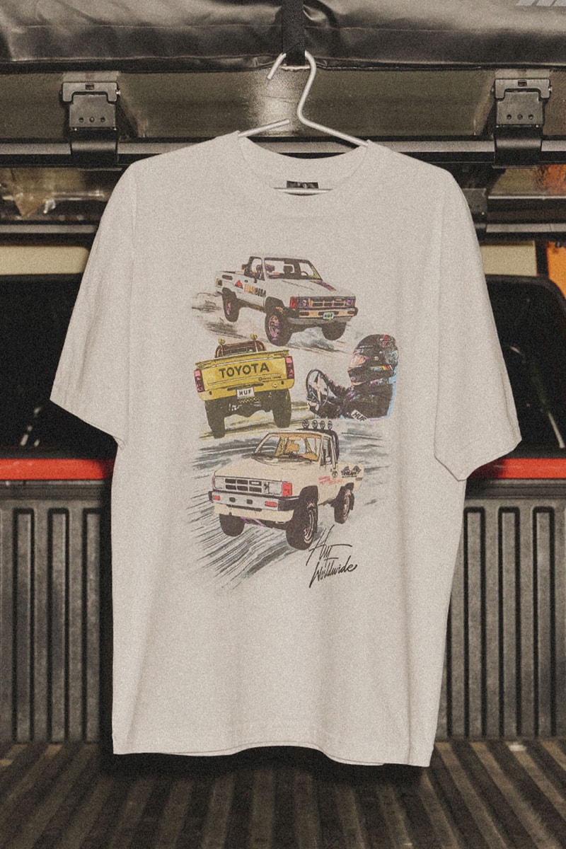 ハフとトヨタ・レーシング・デベロップメンから初のコラボコレクションが登場 HUF x Toyota Racing Development Collection Release Info