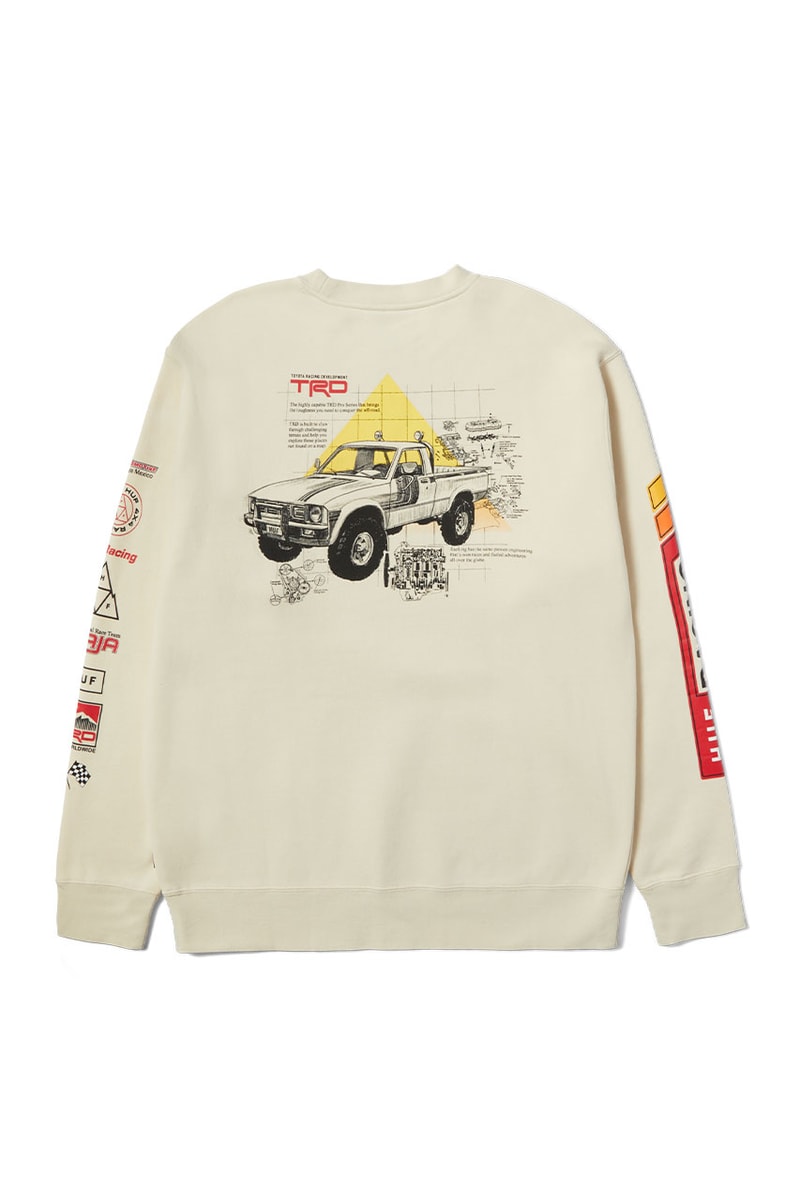 ハフとトヨタ・レーシング・デベロップメンから初のコラボコレクションが登場 HUF x Toyota Racing Development Collection Release Info