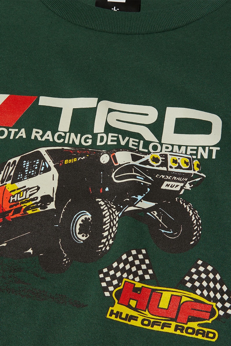 ハフとトヨタ・レーシング・デベロップメンから初のコラボコレクションが登場 HUF x Toyota Racing Development Collection Release Info