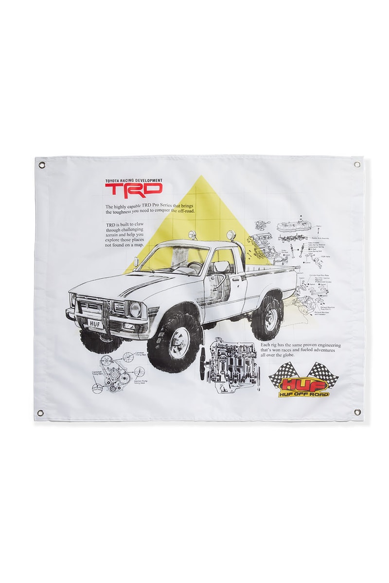 ハフとトヨタ・レーシング・デベロップメンから初のコラボコレクションが登場 HUF x Toyota Racing Development Collection Release Info