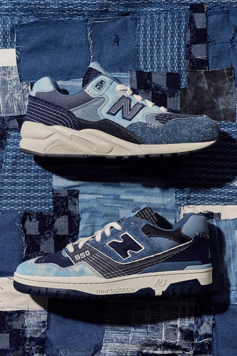 ニューバランスからパッチワーク風のデザインが特徴的なボロパックが登場 New Balance 550 580 Boro Pack Release Info