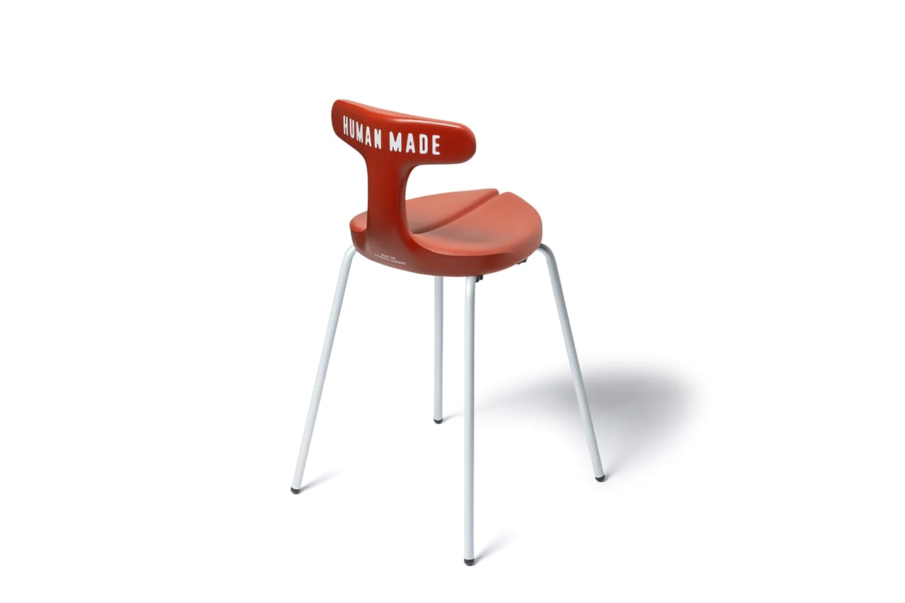 ヒューマン メイド x アーユル・チェアーのコラボスツール第3弾が発売 NIGO HUMAN MADE x ayur chair burgundy release info