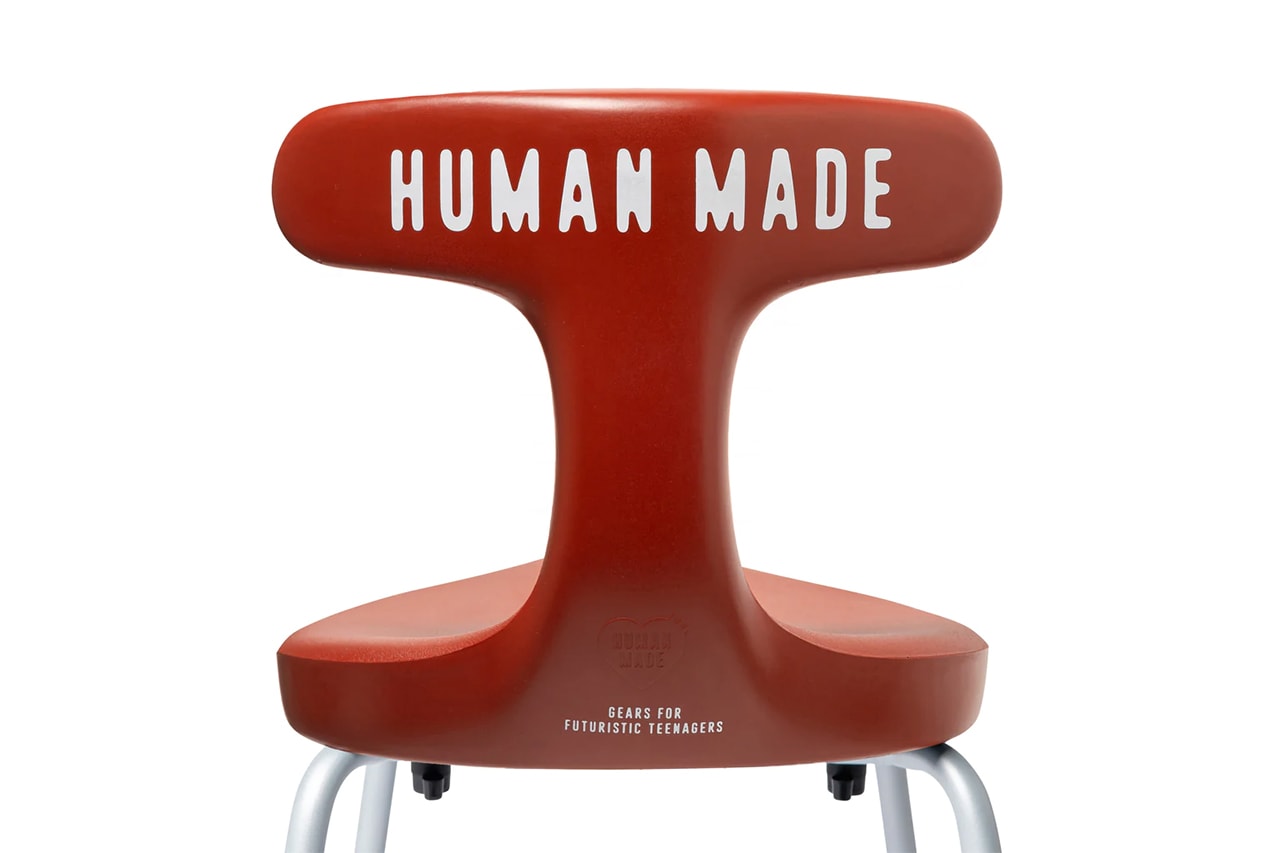 ヒューマン メイド x アーユル・チェアーのコラボスツール第3弾が発売 NIGO HUMAN MADE x ayur chair burgundy release info