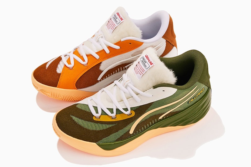 プーマフープスが映画『グレムリン』とのコラボレーションを発表 PUMA Hoops Unveils Nostalgic PUMA x Gremlins Collection sneaker drop price release cop mismatched movie nostalgic Warner Bros. classic 1984 movie.film's beloved characters – Gizmo and Gremlin leader Stripe mismatched