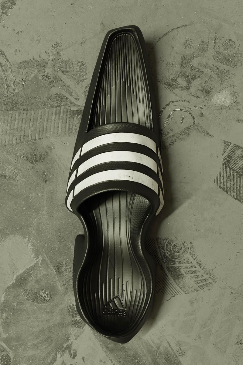 ワニを連想とさせるシルエットのアディダスのカスタム デュラモスライドが登場 stanis.slav adidas Caiman Turbo 300k Slipper Concept Info